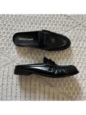 Jeffrey Campbell Goddard Penny Loafer Mules